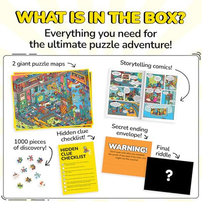 Jigsaw Puzzles 1000 Pieces with Storytelling Comics (1000 Count)