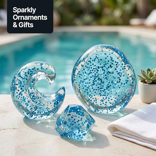 Craft Glitter Shaker Ocean Blue 110g Super Chunky (3.9 Ounce)