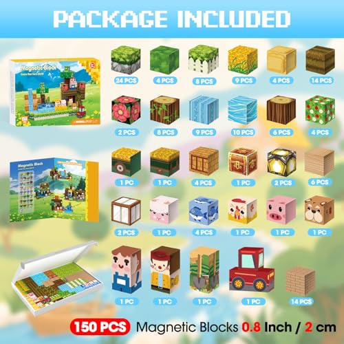 Magnetic Blocks (150 Count)