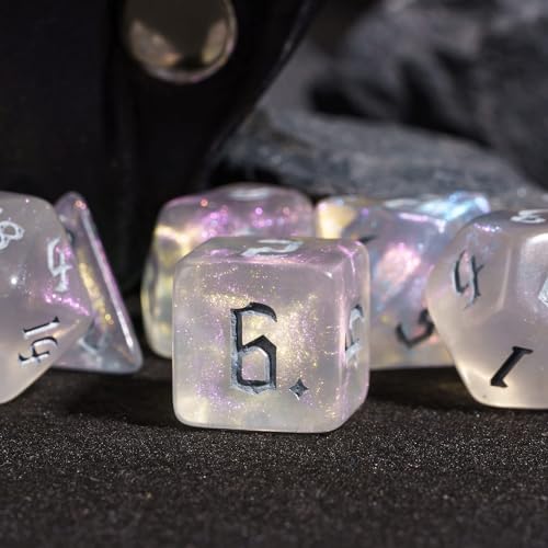 DND Dice Set D&D Polyhedral Dice with Die Bag (7 Count)