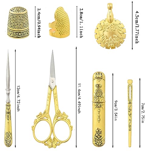 Vintage Embroidery Scissors Set (14 Count)