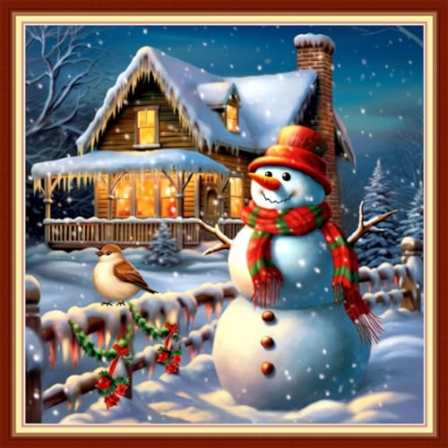Cross Stitch Kits Stamped Full Range of Embroidery Starter Kits for Beginners Adults DIY 11CT Pre Printed Cross Stitch Kits