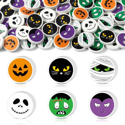 Halloween Character Mini Erasers for Kids Students Bulk Party Favors (60 Count)