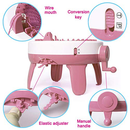SENTRO 40 Needles Knitting Machine with Electric Adapter