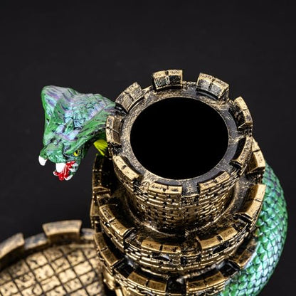 Castle DND Dice Tower Ancient Gold D&D Dice Rolling Tower for RPG (13.7 Ounce)