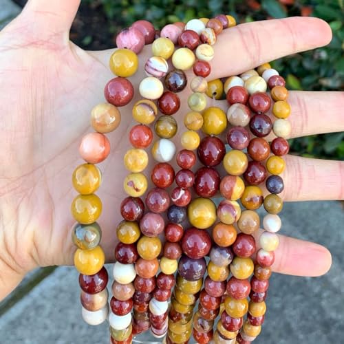 120pcs Adabele Natural Mookaite Jasper Gemstone 6mm Round Beads (124 Count)