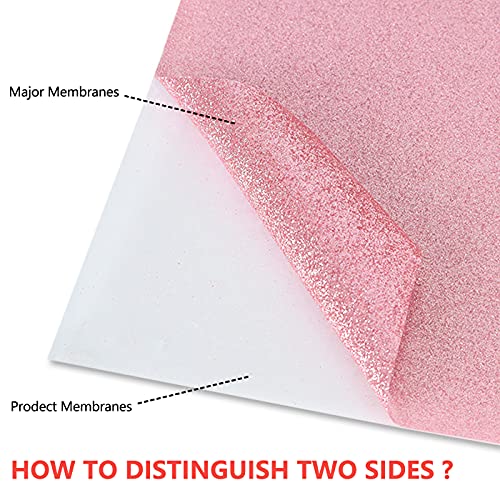 Glitter Pink Heat Transfer Vinyl HTV Rolls