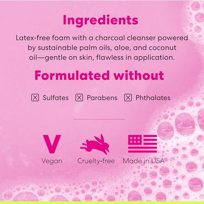 Original Pink + Blendercleanser Solid Charcoal Set (2 Count)