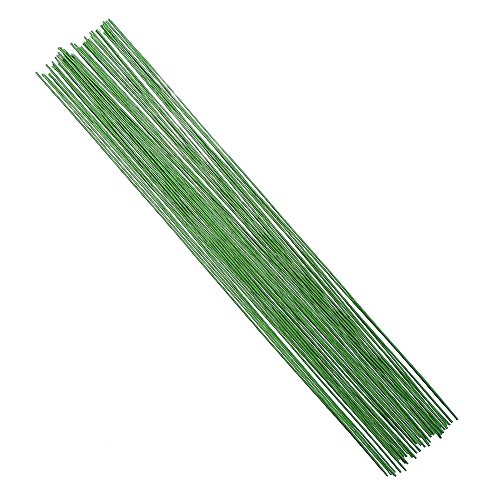 18 Gauge Green Floral Stem Wire for Artificial Flower Making 16 inch