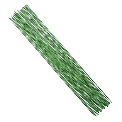 18 Gauge Green Floral Stem Wire for Artificial Flower Making 16 inch
