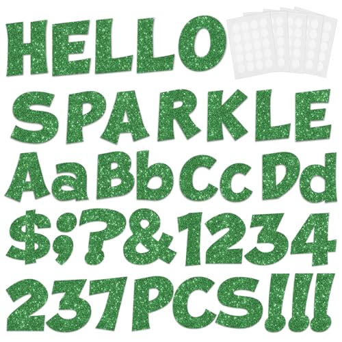 237 Pcs Glitter Bulletin Board Letters