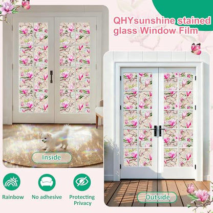 Window Privacy Film Stain Glass Window Film Rainbow Window Film Window clings Non