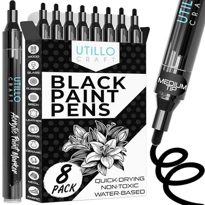 Black Paint Pen (8 Count)