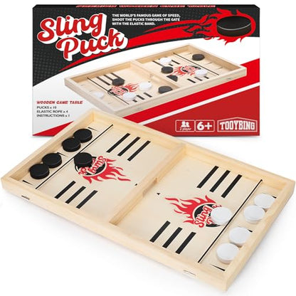 Large Fast Classic Slingshot Puck Game
