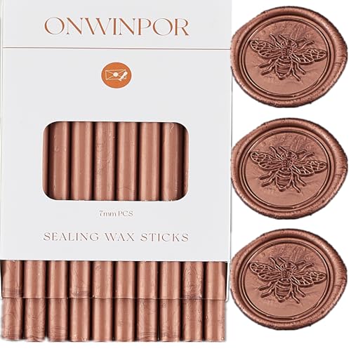 Wax Seal Sticks Red Copper (20 Count)