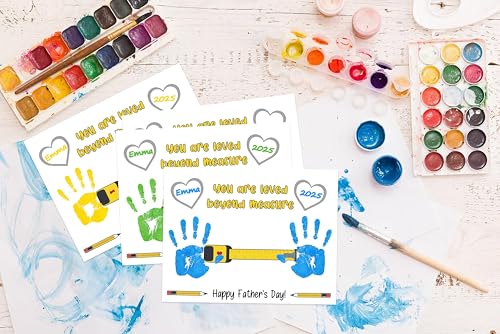 Handprint Kit with Tape Measure Design for Fathers Day