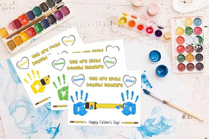 Handprint Kit with Tape Measure Design for Fathers Day