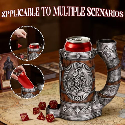 Dice Tower Mug DND Dice Rolling Tower with 7 PCS Dice Set