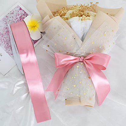 100 Yard Rose Gold Satin Ribbon 1 (300 Foot)