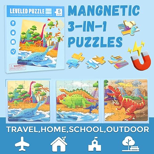 Magnetic Puzzles for Kids Ages 4 (91 Count)