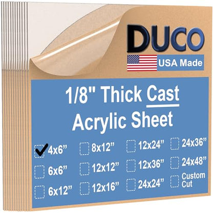 Duco Clear Cast Acrylic Sheets 1 (12 Count)