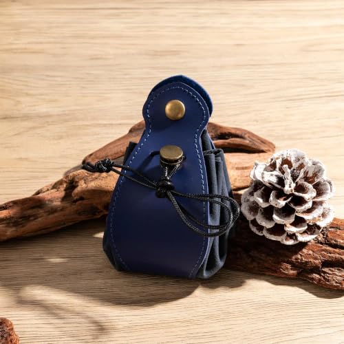 Blue Drawstring Dice Bag and Rolling Tray
