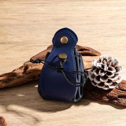 Blue Drawstring Dice Bag and Rolling Tray