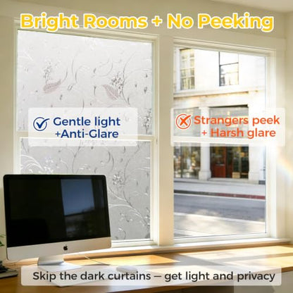 Window Privacy Film Decorative Non