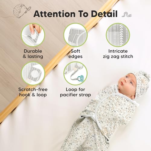 3pk Organic Swaddles for Newborns Girls (3 Count)