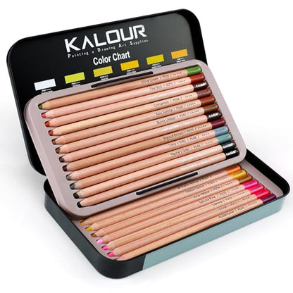 Pro Pastel Chalk Colored Pencils (24 Count)