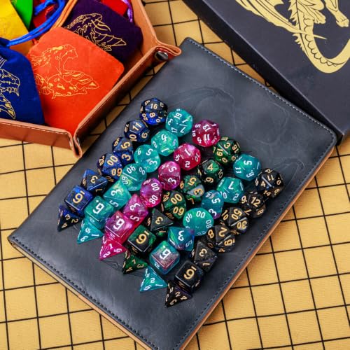DND Dice Set 35 Pcs Polyhedral Dungeons and Dragons Rolling Dice Set (49 Count)