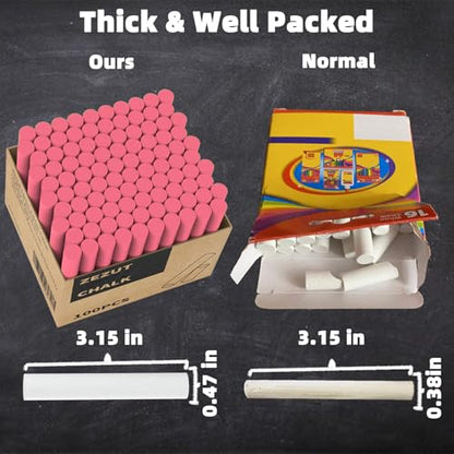 Red Chalk 100PCS (100 Count)