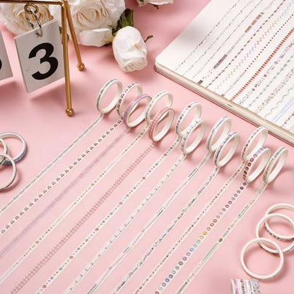 30 Rolls Pastel Floral Washi Tape Set (30 Count)