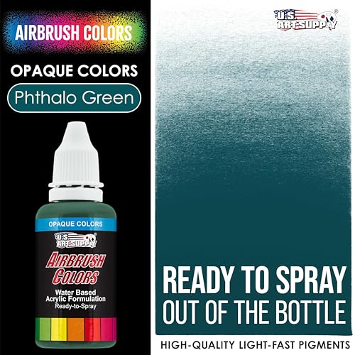 Opaque Phtalo Green Acrylic Airbrush Paint