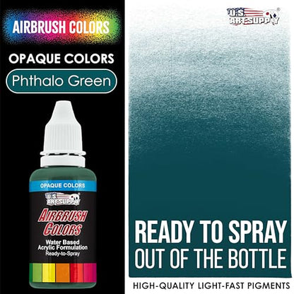Opaque Phtalo Green Acrylic Airbrush Paint