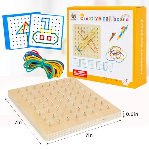 2Pack Wooden Geoboard