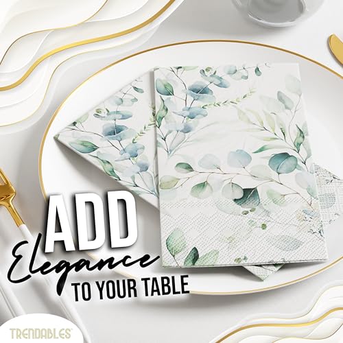 Eucalyptus Napkins for Decoupage 200 Pcs 3 Ply Paper Napkins (200 Count)