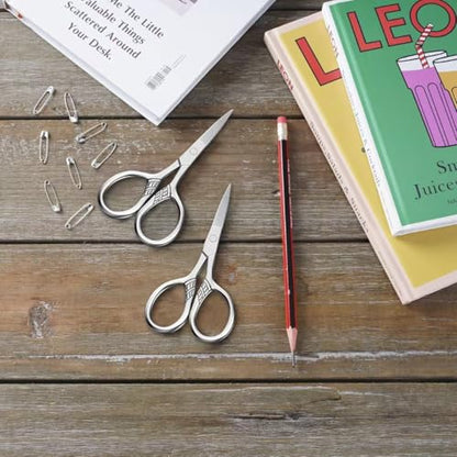 Stainless Steel Small Scissors with Textured Handle