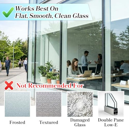 Window Security Film and Safety Premium 4 Mil Clear 17.4'' x 78.7''