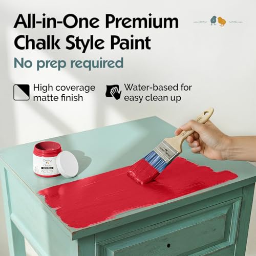 Poppy 16 Fl Oz Chalk Paint for Furniture All in One