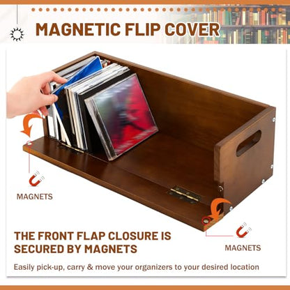 1 Set Wooden CD Storage Box