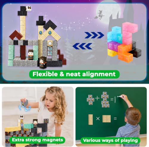 100 PCS Magnetic Blocks (100 Count)