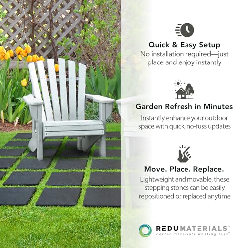 TierraVerde Faux Stone Square Stomp Stones (10 Count)