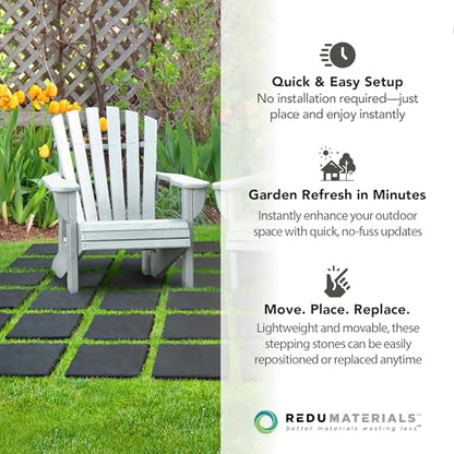 TierraVerde Faux Stone Square Stomp Stones (10 Count)