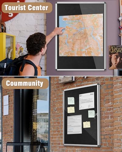 38"x28" Enclosed Bulletin Board