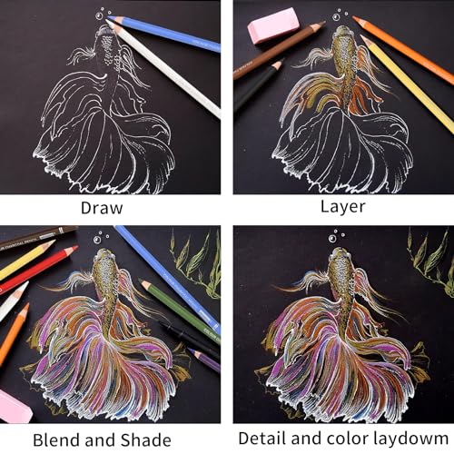 Colored Charcoal Pencil Set (24 Count)