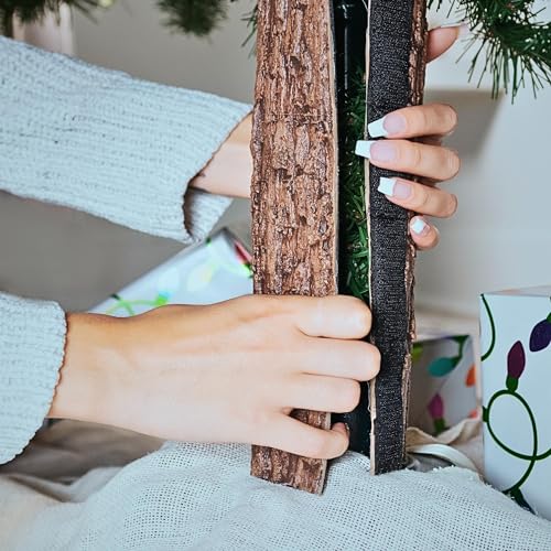 Realistic Brown Bark Artificial Xmas Tree Accessory