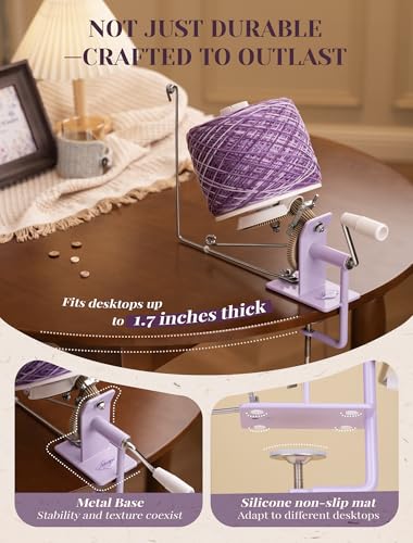 Yarn Winder Ball Winder Large Capacity for Crocheting