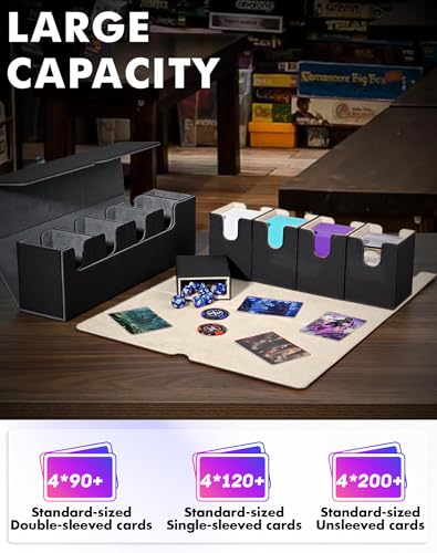Card Deck Box with Dice Tray for MTG