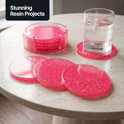 Craft Glitter Shaker Fluorescent Pink 130g Ultrafine (4.6 Ounce)